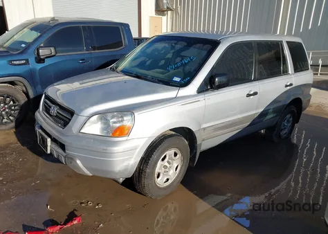 2004 Honda Pilot Lx from USA, damaged, VIN 2HKYF18114H514517